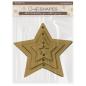 Preview: KLSM62 Stamperia The Owl's House MDF Crafty Shapes Blanks Stars