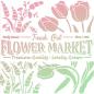 Preview: Ciao Bella 8x8 Stencil Flower Market MS8-007