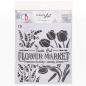 Preview: Ciao Bella 8x8 Stencil Flower Market MS8-007