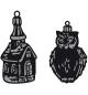 Preview: Marianne Design Craftables Tiny's Ornaments Church & Owl