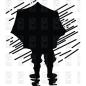 Preview: Paper Parachute Cling Rubber Stamps Rain Man
