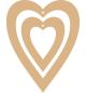 Preview: Pronty MDF 9mm Set Herzen #460.427.004