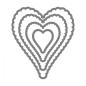 Preview: Sizzix Framelits Die Set 4PK Scallop Hearts