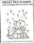 Preview: Sweet Pea Stamps Tori the Dragon Raining Hearts