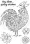 Preview: Woodware Clear Magic Decorative Cockerel JGS620