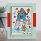 Preview: Woodware Clear Magic Stamp Flower Power Gnome FRS844