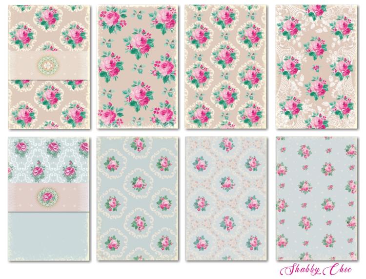 #138 Decorer Mini Scrapbook Paper Set All Shabby Chic