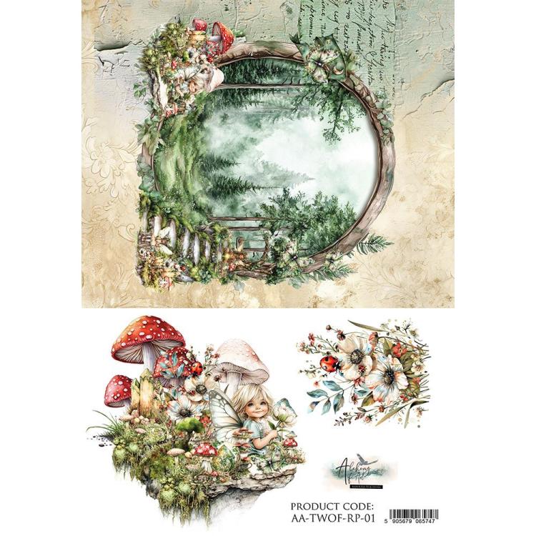 #46 Alchemy of Art The World of Fairies A4 Reispapier #01