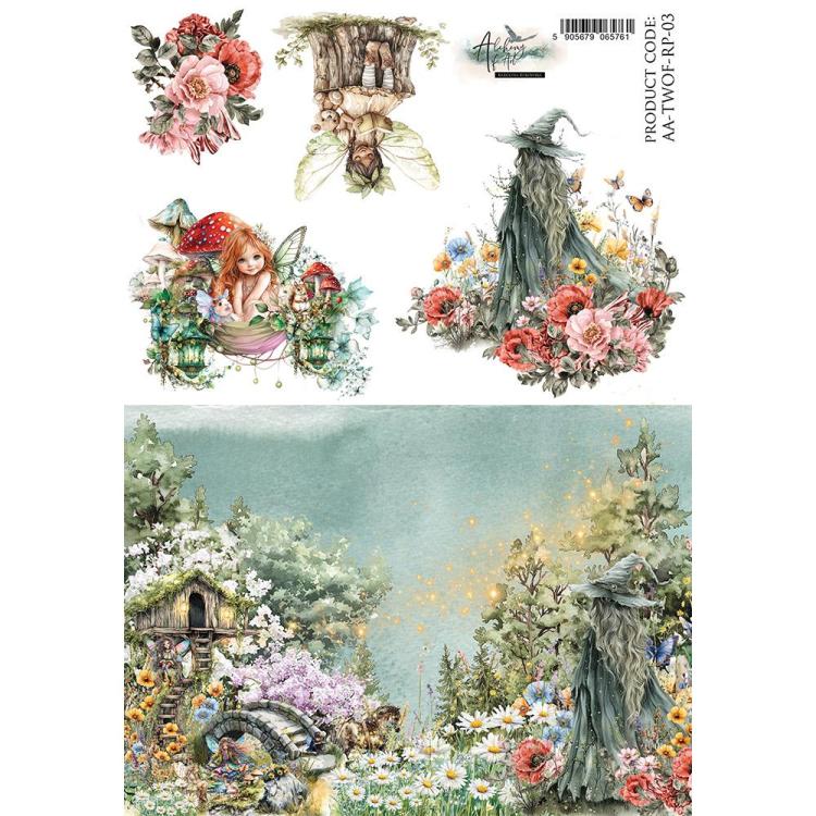 #46 Alchemy of Art The World of Fairies A4 Reispapier #03