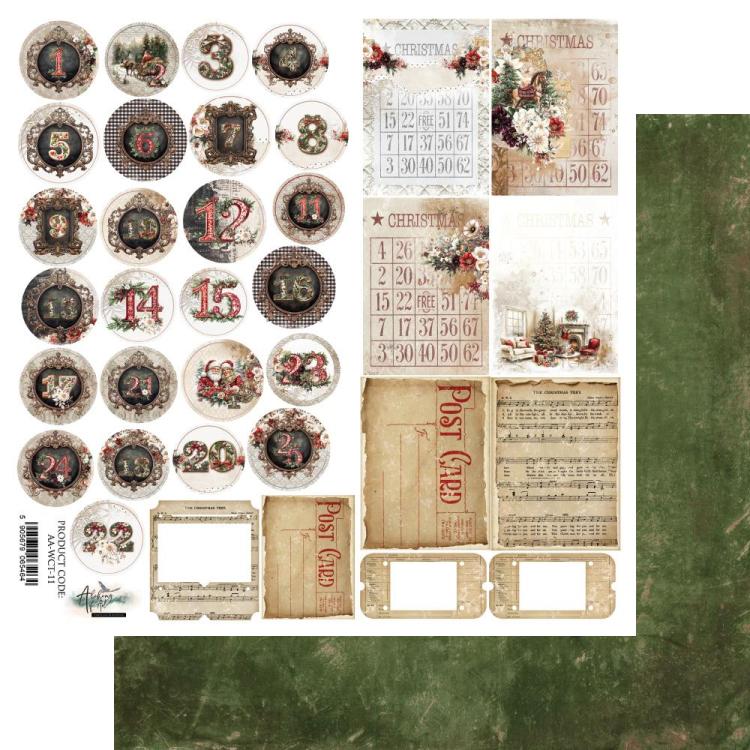 #47 Alchemy of Art Wonderful Christmas Time 12x12 Paper Advent Calendar