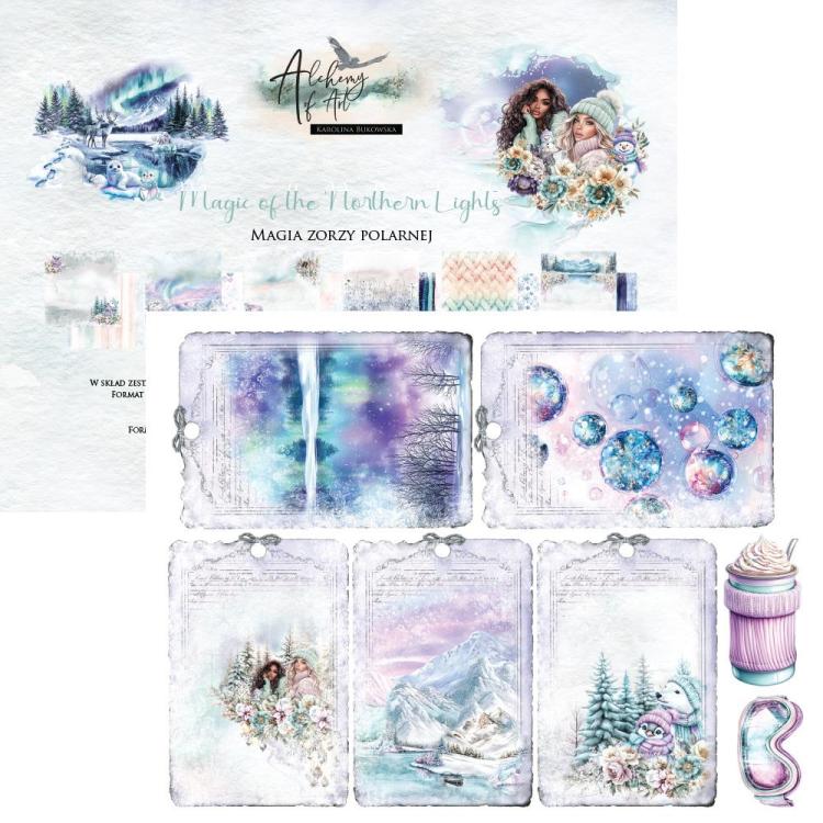 #48 Alchemy of Art Magic of the Northern Lights 8x8 Paper Pack