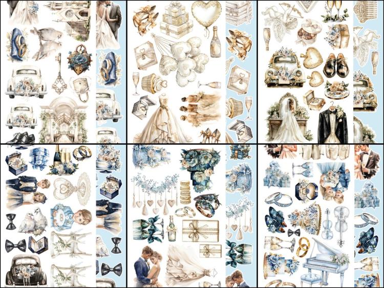 #49 Alchemy of Art In Shades Of Blue Extras to Cut Set