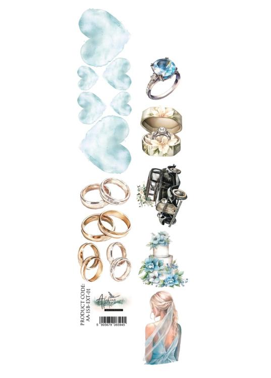 #49 Alchemy of Art In Shades Of Blue Stripe 01