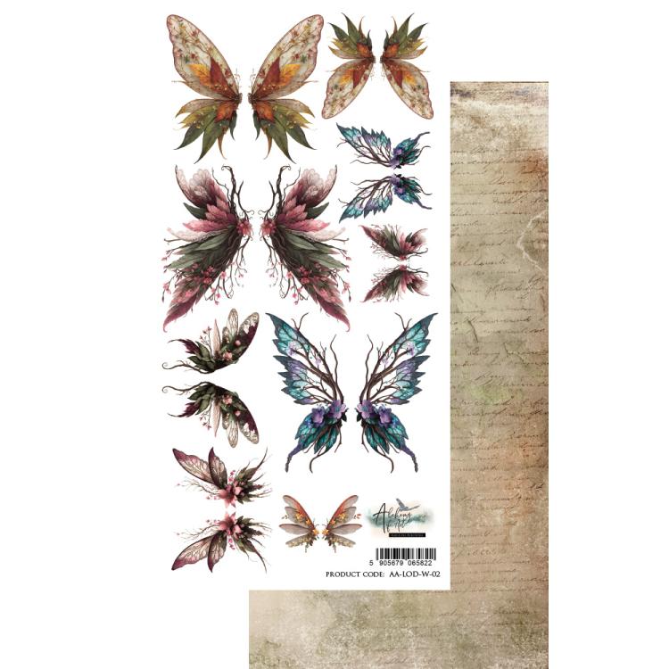 #50 Alchemy of Art The Legends Of The Dragons Extras to Cut Butterflies