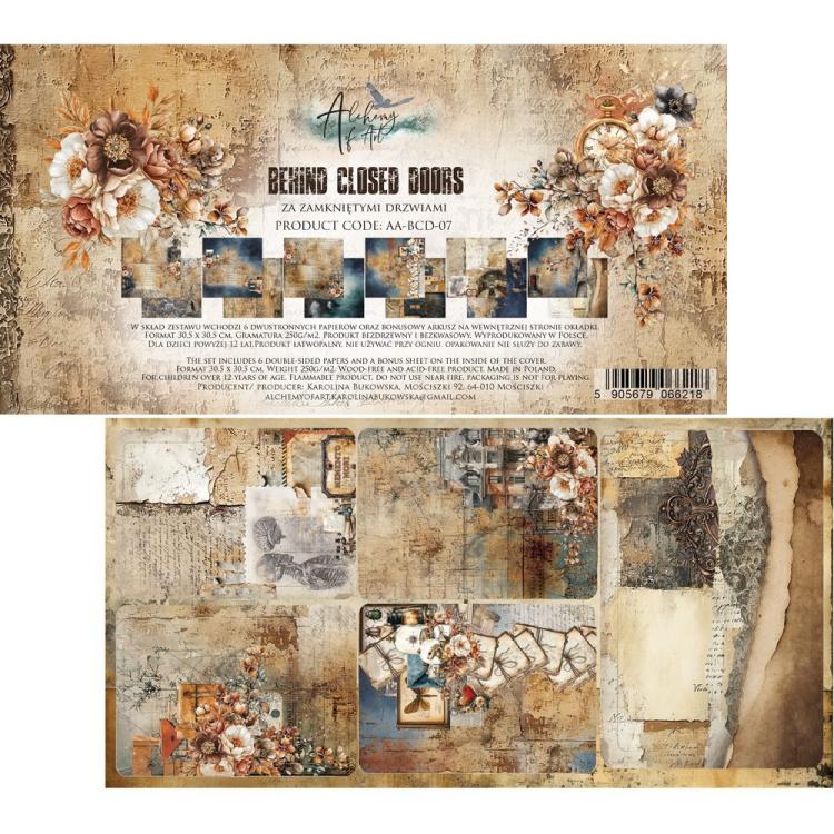 #52 Alchemy of Art Behind The Closed Doors 12x12 Paper Pack