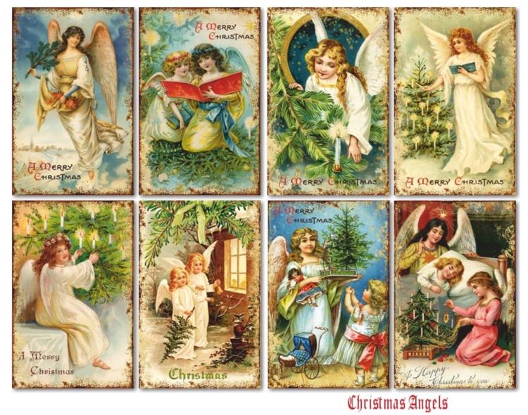 #111 Decorer Mini Scrapbook Paper Set Christmas Angels