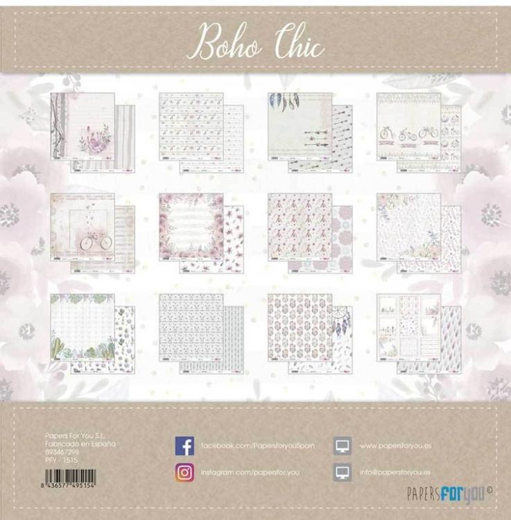 Papers For You 12x12 Paper Pad Boho Chic #1515