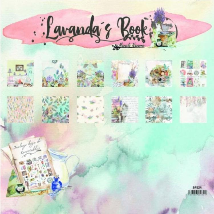 12x12 Paper Pad Lavanda´s Book by Manuela Navarro