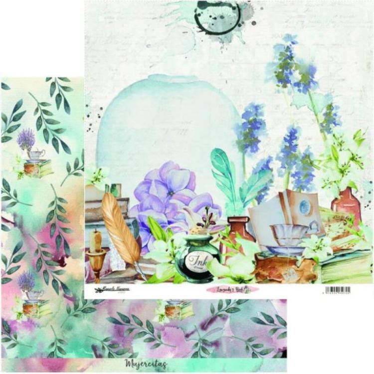 12x12 Paper Pad Lavanda´s Book by Manuela Navarro