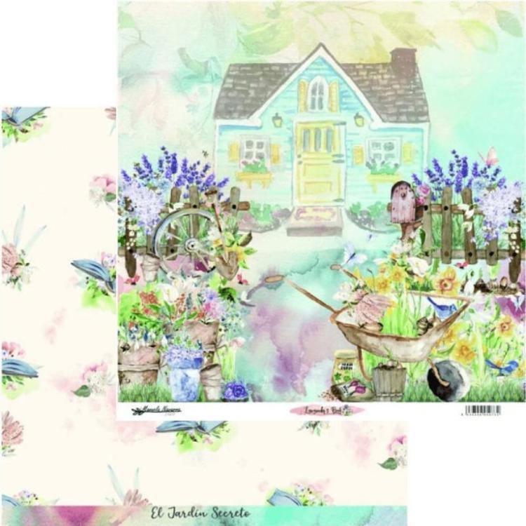 12x12 Paper Pad Lavanda´s Book by Manuela Navarro