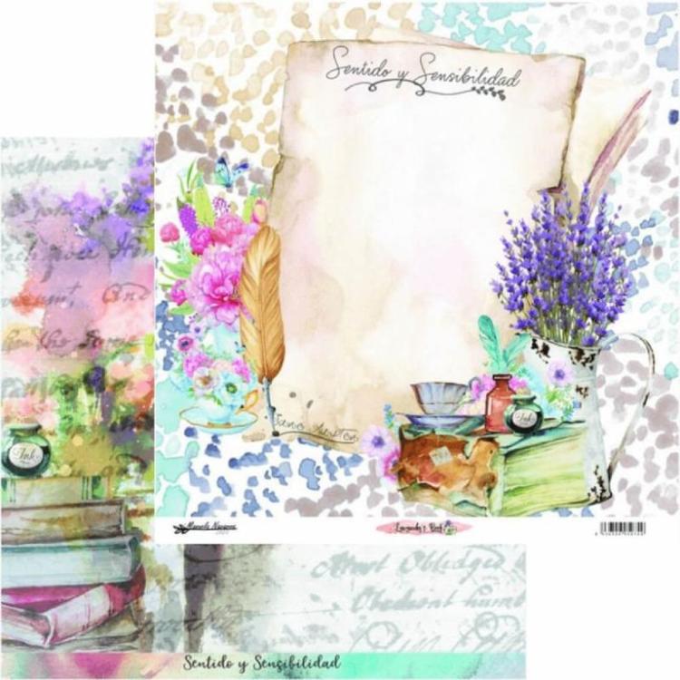 12x12 Paper Pad Lavanda´s Book by Manuela Navarro