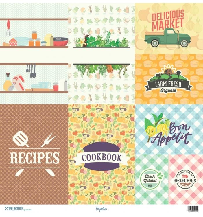 12x12 Paper Set Delicious by Quim Díaz