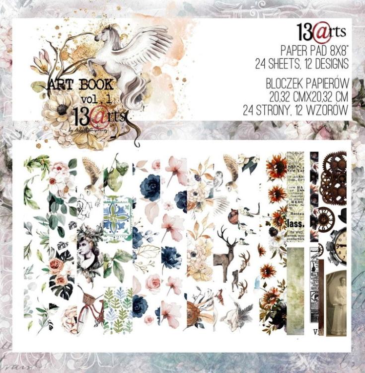 13@rt 8x8  Paper Pad Art Book Vol 1