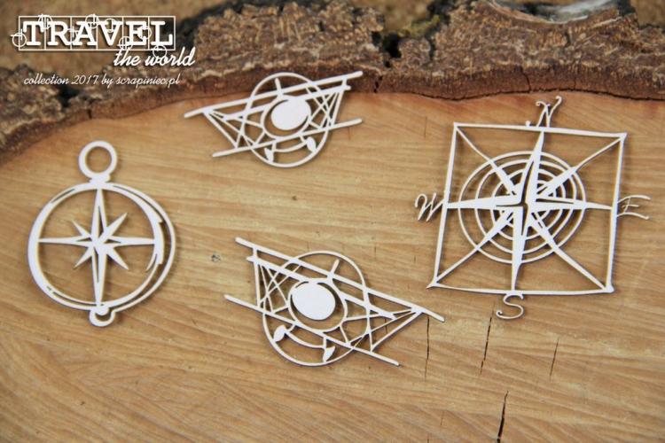 Scrapiniec Chipboard Travel the World Planes