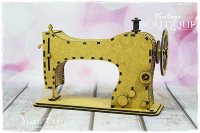 SnipArt MDF Sewing Machine 3D Vintage Boutique