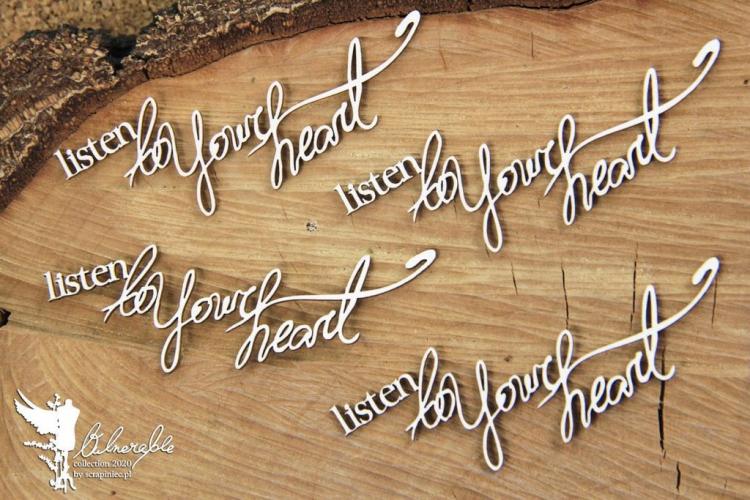 Scrapiniec Chipboard Vulnerable Texte Listen to Your heart