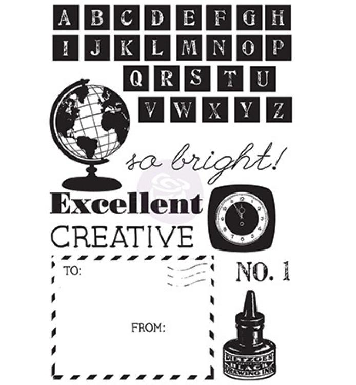 SALE Prima Marketing Clingstempel School Memories