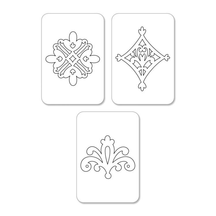 Sizzix Sizzlits Die Set 3 Stk - Decorative Accent Set