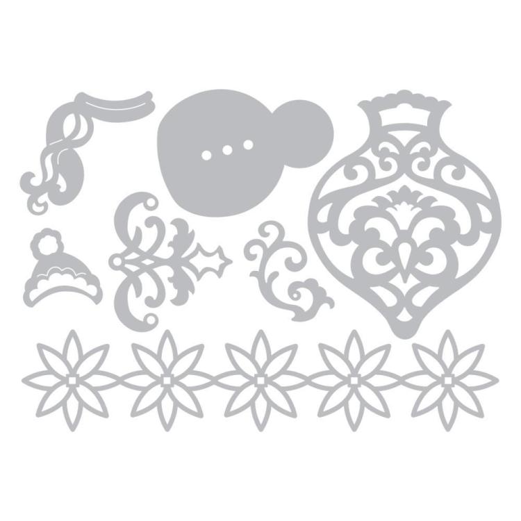 SALE Sizzix Thinlits Die Set 7PK - Christmas #659011