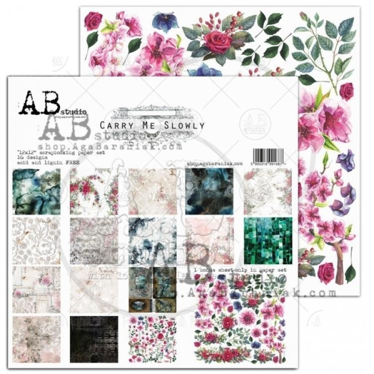 A.B Studio 12x12 Paper Pad Carry me Slowly