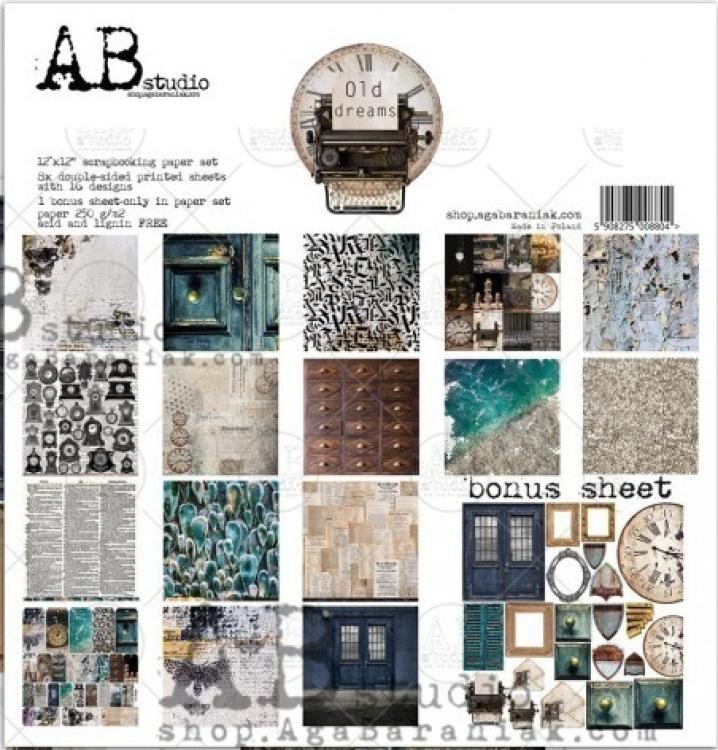 A.B Studio 12x12 Paper Pad Old Dreams