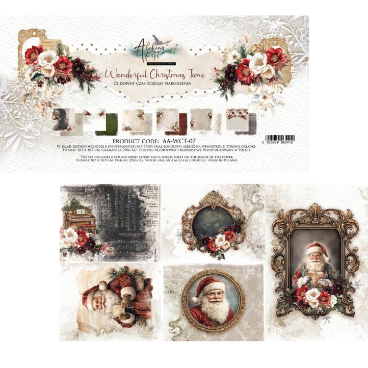 #47 Alchemy of Art Wonderful Christmas Time 12x12 Paper Pack
