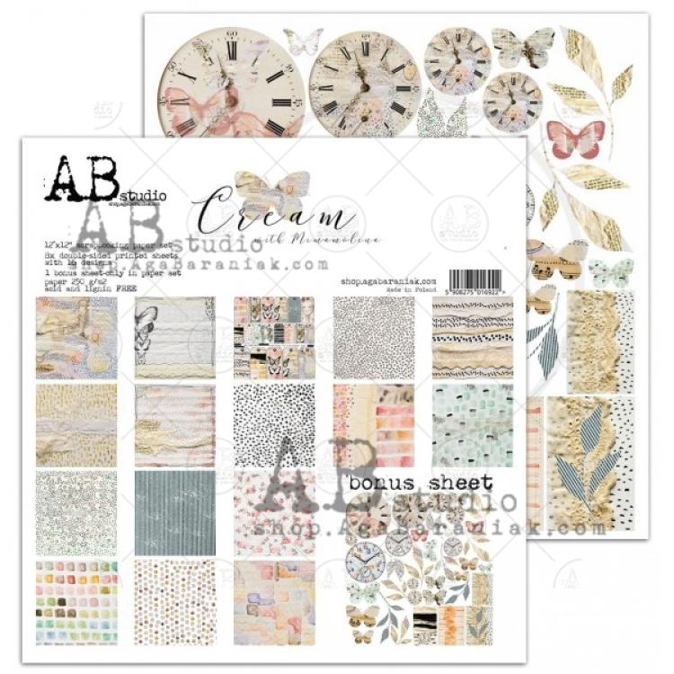 AB Studio 12x12 Paper Pad Cream