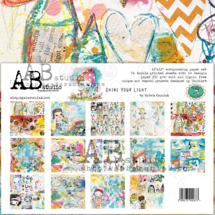 AB Studio 12x12 Paper Pad Shine your Light