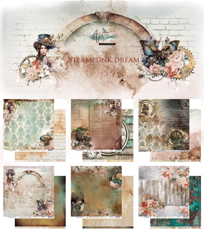 Alchemy of Art 12x12 Paper Pack Steampunk Dream