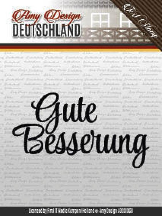 Amy Design Clear Stamp Text Gute Besserung #10031