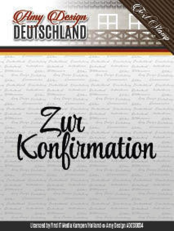 Amy Design Clear Stamp Text Zur Konfirmation #10034