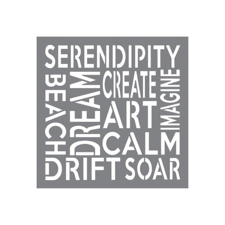 Andy Skinner Mixed Media Stencil Serendipity