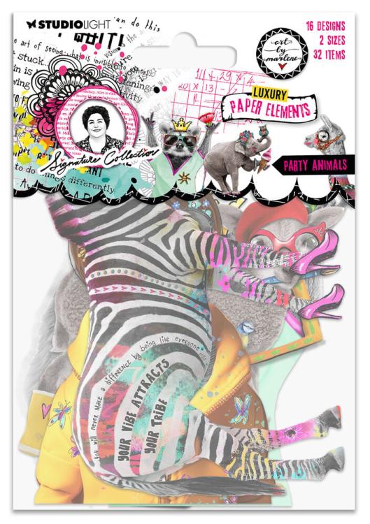 Art by Marlene Luxury Paper Elements Party Animals #12