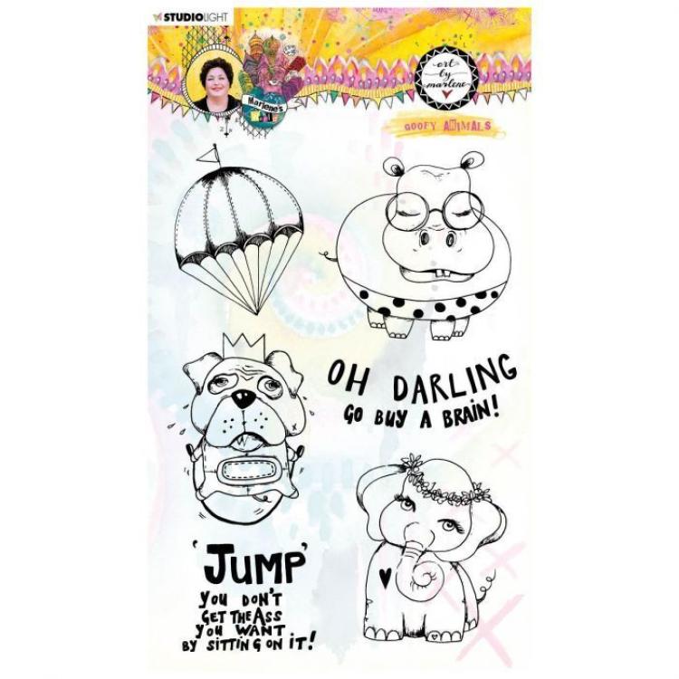 Art By Marlene Clear Stamps Goofy Animals #63