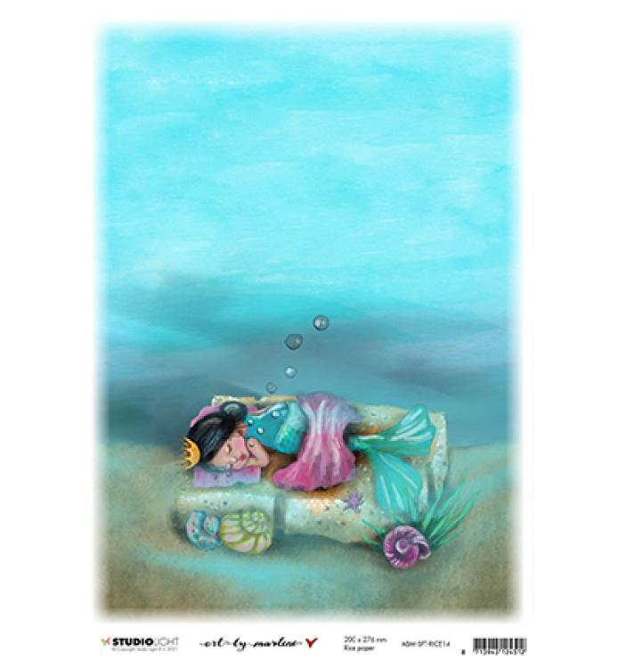Art By Marlene Rice Paper Deep Sleep #14