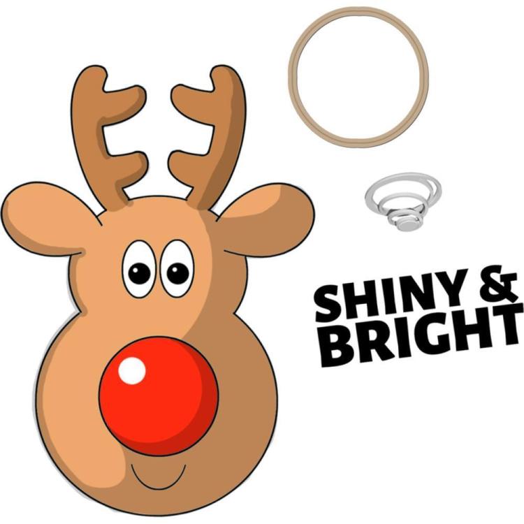 Art Impressions Shakers Card Cling Rubber Reindeer #AI4800