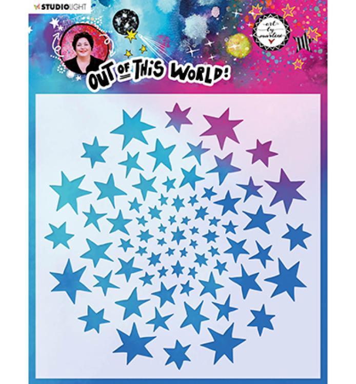 Art by Marlene Mask Stencil Out of this World #45