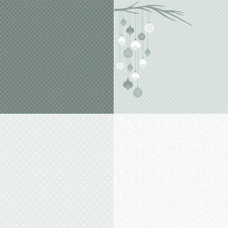 Artemio 12x12 Inch Paper Pack Misty Winter