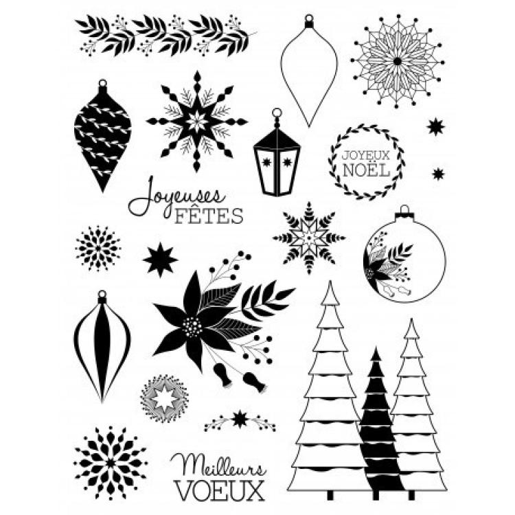 Artemio Clear Stamps Set Noel Perle