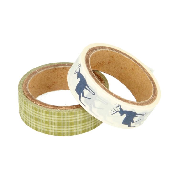 Artemio Washi Tape Noel Ecossais Stags